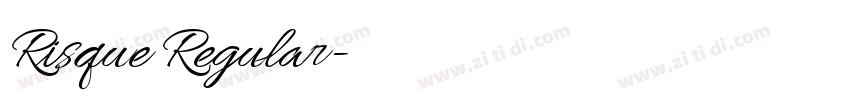 Risque Regular字体转换 Risque Regular字体转换